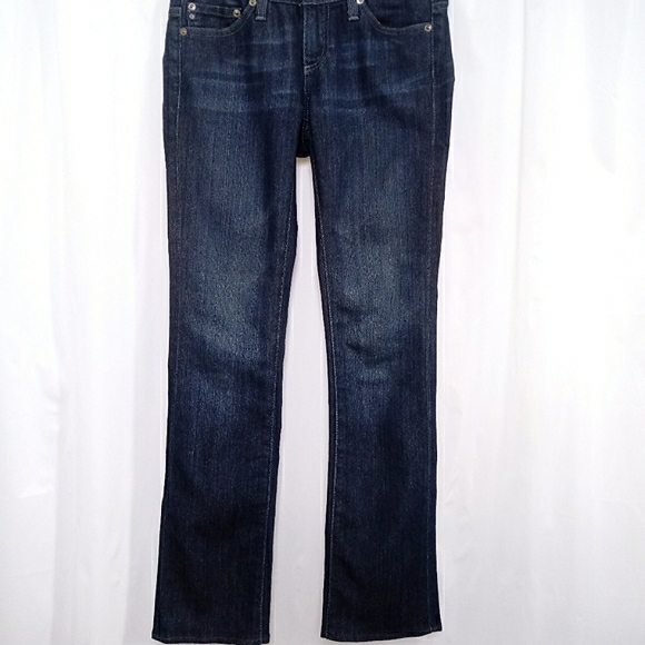 AG Adriano Goldschmied The Ballad Low Rise Slim Bootcut Dk Wash Jeans - Picture 3 of 10